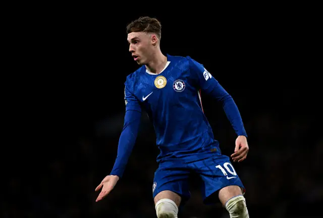 Cole Palmer of Chelsea looks on