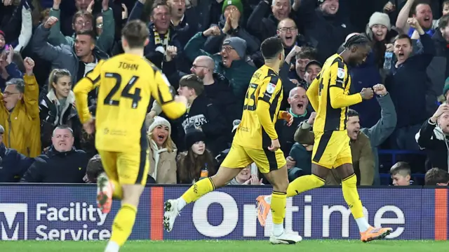Devante Cole celebrates