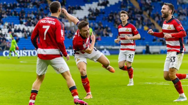 Owen Bailey celebrates