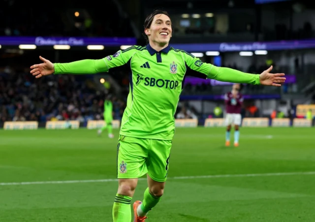 Harry Wilson celebrates