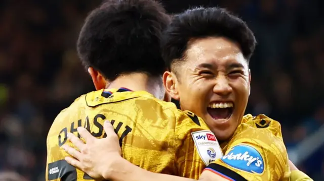 Blackburn celebrate scoring