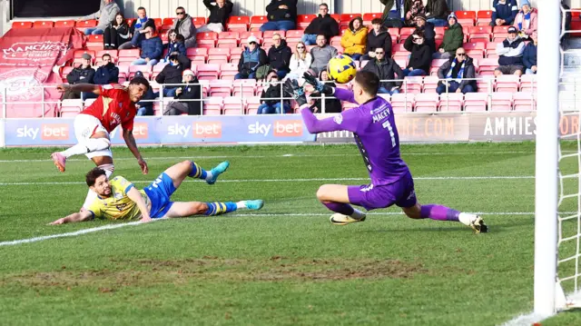 Kadeem Harris fires home the equaliser