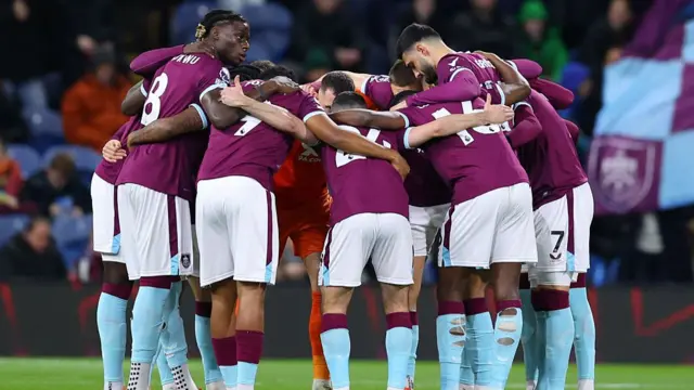 Burnley huddle