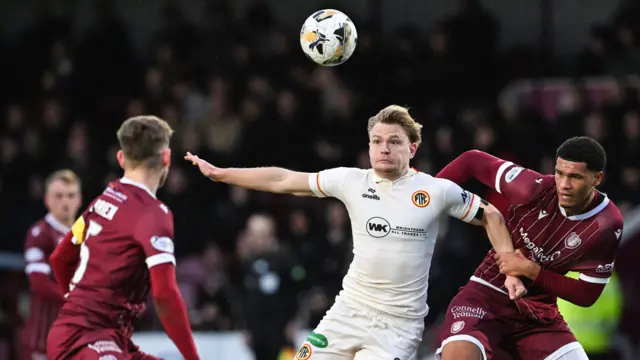 Arbroath and Partick Thistle players