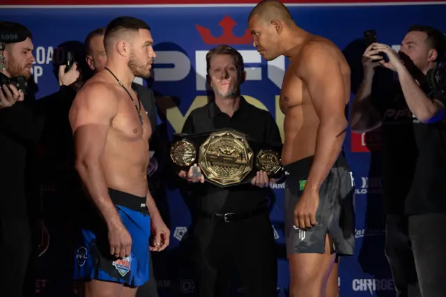 Vadim Nemkov and Renan Ferreira face to face