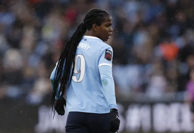 Manchester City's Khadija Shaw Action