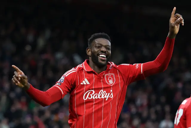 Ibrahim Sangare celebrates
