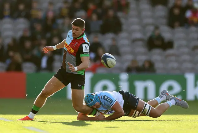 Luke Northmore is tackled