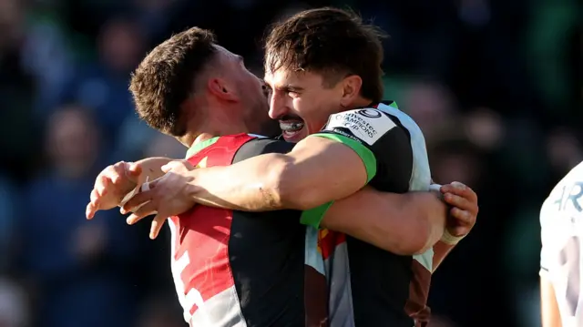 Harlequins celebrate