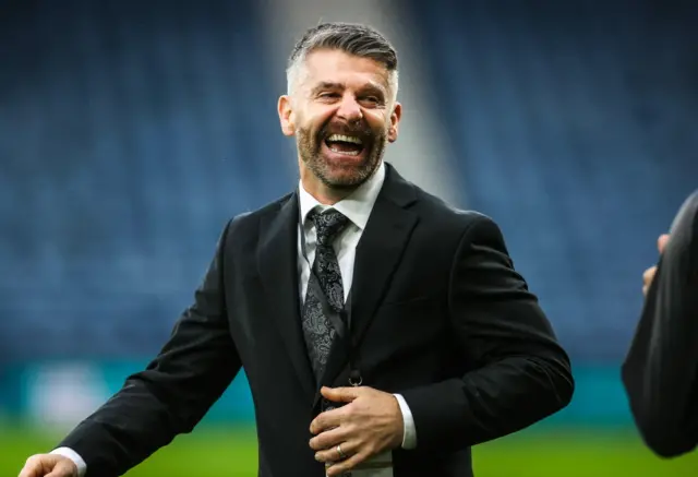 St Mirren manager Stephen Robinson at Hampden