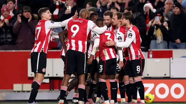 Brentford celebration