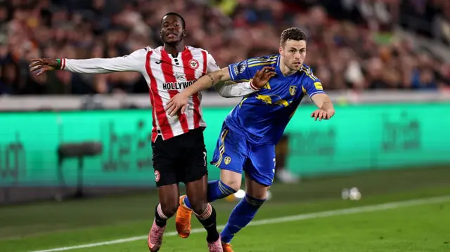Brentford Leeds action