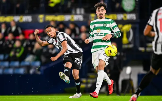 Keanu Baccus was a fiery presence in the St Mirren midfield