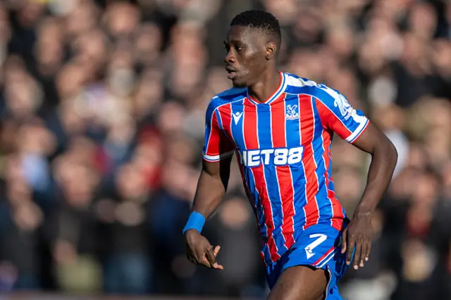 Ismaila Sarr of Crystal Palace looks on