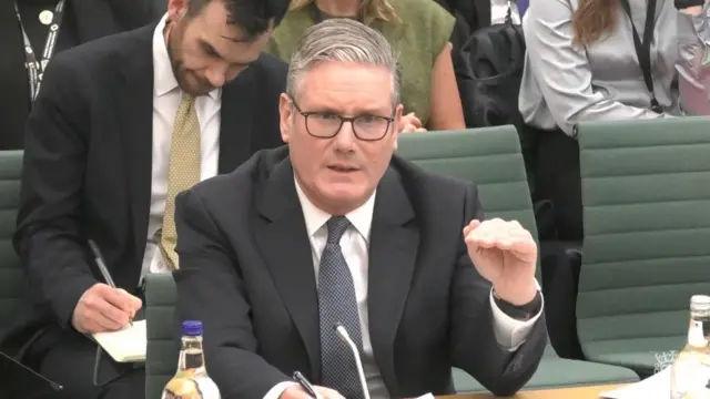 UK Prime Minister Keir Starmer appearing before the House of Commons Liaison Committee on Monday 15 December