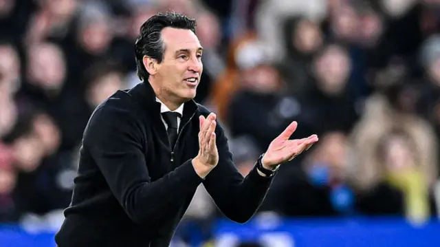 Aston Villa manager Unai Emery