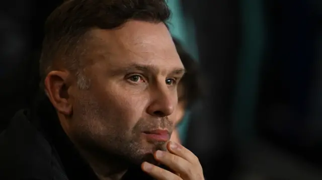 John Eustace on the touchline