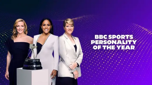 SPOTY presenters Gabby Logan, Alex Scott, Clare Balding