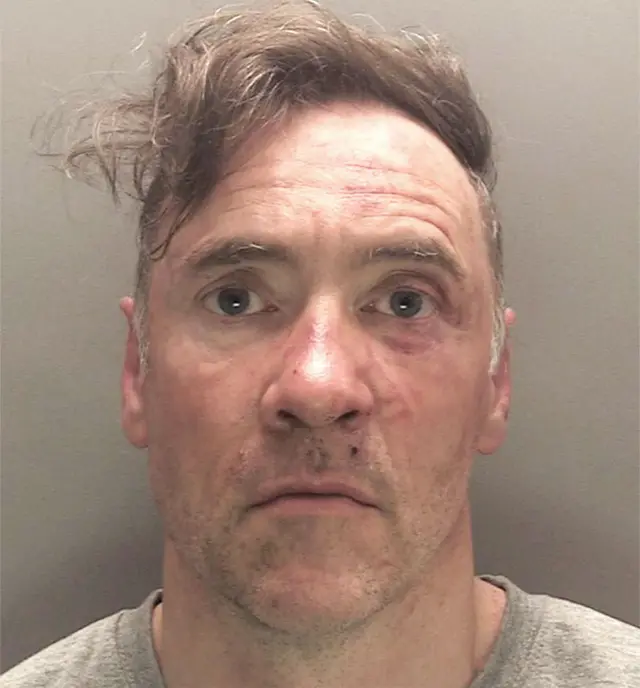 Paul Doyle in his police mugshot