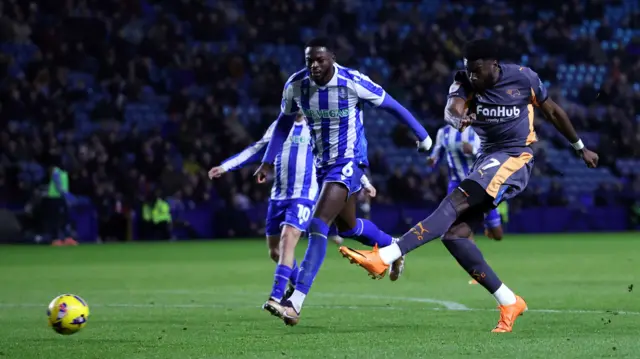 Patrick Agyemang scores for Derby