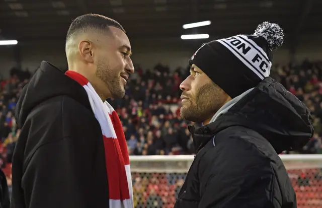 Callum Simpson faces off with Troy Williamson