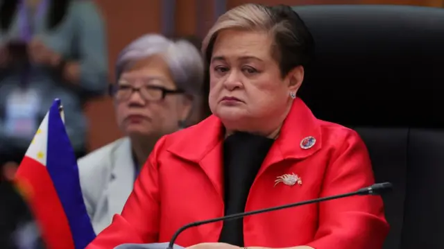 Philippines' Secretary of Foreign Affairs Maria Theresa P. Lazaro