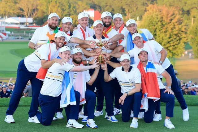 Europe win the Ryder Cup