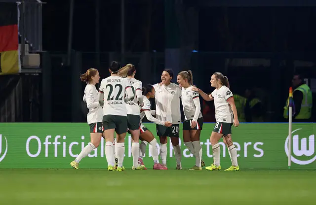 Sam Kerr of Chelsea celebrates scoring her team's second goal