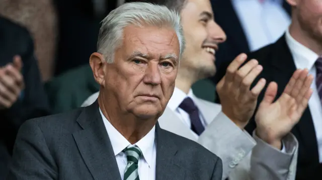 Celtic Chairman Peter Lawwell during a Premier Sports Cup Second Round match between Celtic and Falkirk at Celtic Park