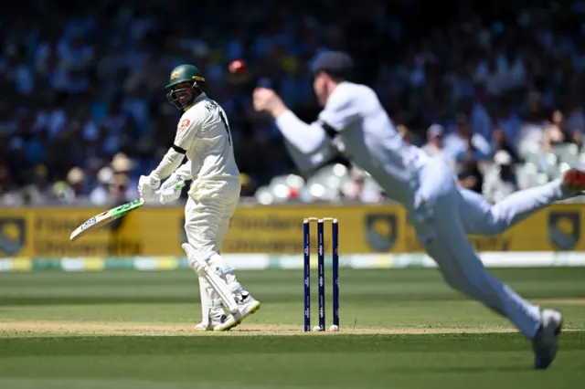 Harry Brook drops Usman Khawaja