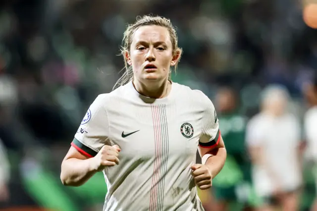 Erin Cuthbert of Chelsea during the UEFA Women's Champions League match between VfL Wolfsburg and Chelsea in Wolfsburg, Germany, 17 December 2025.