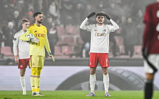 HT: Sparta Prague 2-0 Aberdeen