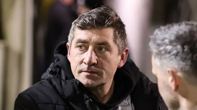 Glentoran boss Declan Devine