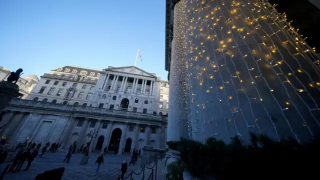 The Bank of England in Threadneedle Street, London