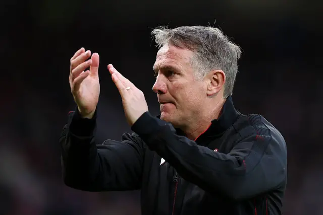 Wrexham boss Phil Parkinson applauds