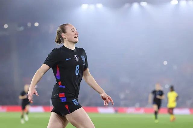 Lucia Kendall celebrates