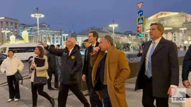 US envoy Steve Witkoff pictured with a delegation in Moscow, Russia.