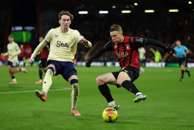Adrien Truffert on the ball for Bournemouth