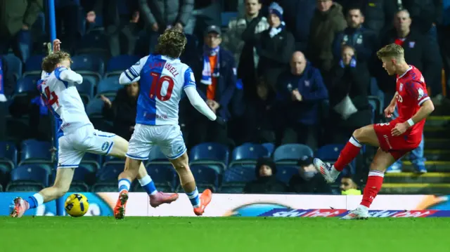 Sindre Walle Egeli scores the equaliser for Ipswich