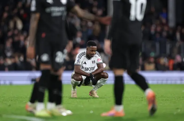 Ryan Sessegnon reacts after the final whistle