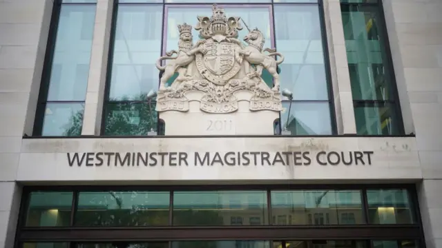 The exterior of Westminster Magistrates Court in central London