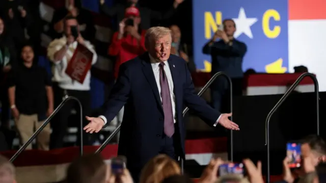 US President Donald Trump speaks in Rocky Mount, North Carolina. Photo: 19 December 2025