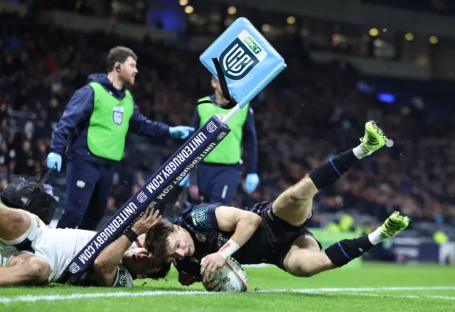 Jamie Dobie fails to ground the ball when going over in the corner