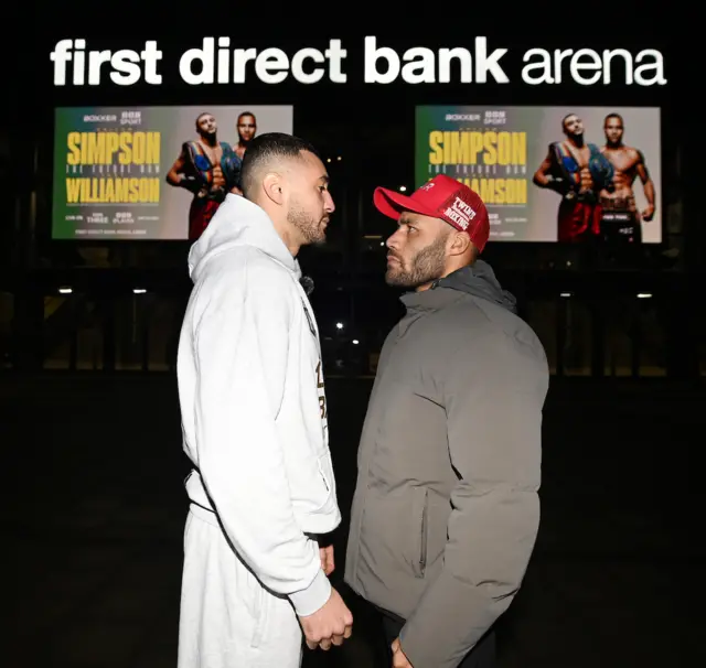 Callum Simpson and Troy Williamson face off