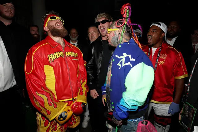 Jake Paul, Logan Paul, and 6ix9ine react