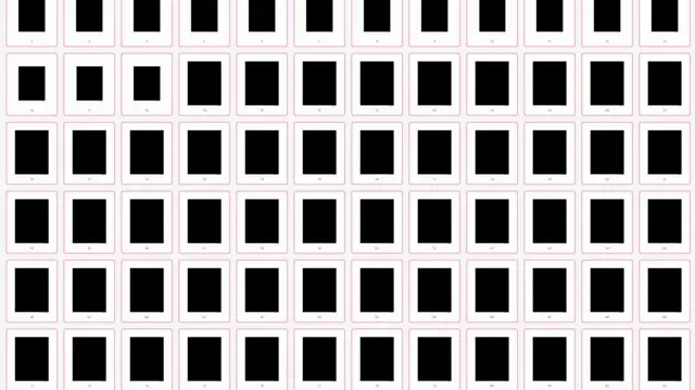A screenshot showing a file with pages covered by black rectangles