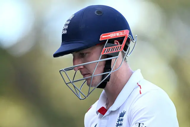 Harry Brook walks off dejected