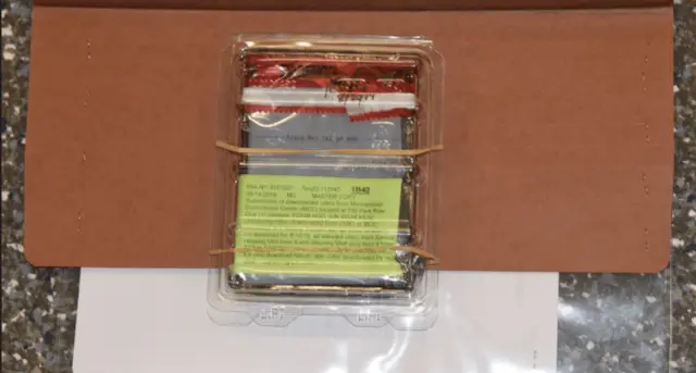 An item labeled as evidence