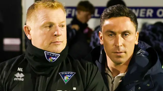 Neil Lennon and Scott Brown