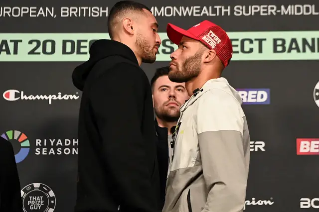 Callum Simpson and Troy Williamson face off